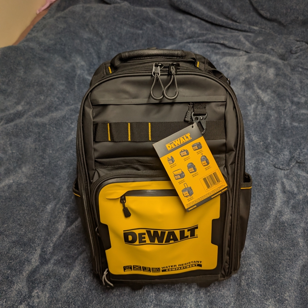 DEWALT Black and Yellow Backpack